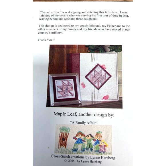 Heart Of America Cross-Stitch Pattern By A Family Affair - Picture 3 of 3